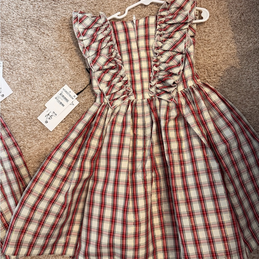 Pippa & Julie Red Plaid Ruffle Dress